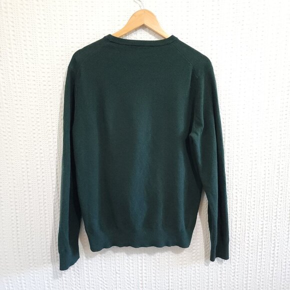 Michael Kors Men's Dark Green Long Sleeve Light Weight Sweater Size Medium - Picture 3 of 10
